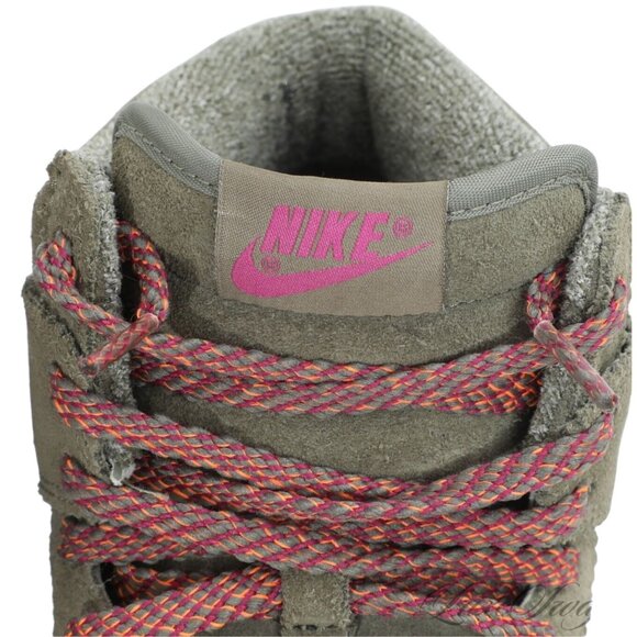 Nike Dunk Sky Hi Medium Olive Green Suede Sneakers Wedge Heelm Womens Size 8 NWB - Picture 5 of 12